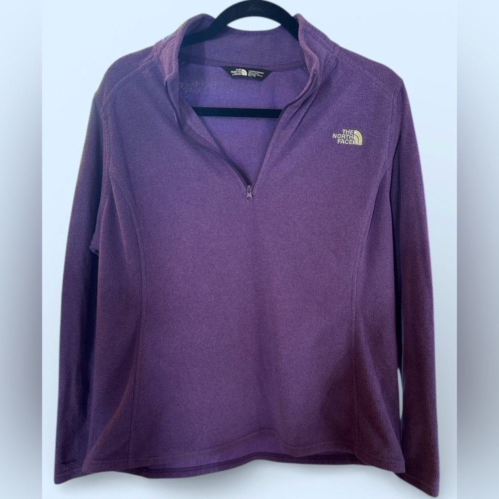 The North Face Pullover Womens XL Gray Fleece 1/4 Zip